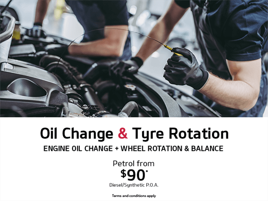 Oil Change & Tyre Rotation